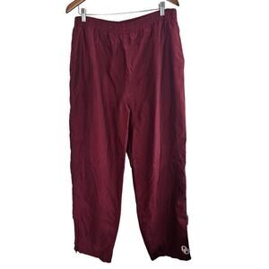 Vintage Red Oak Oklahoma University Track Pants Mens XL Red Y2K Windbreaker OU